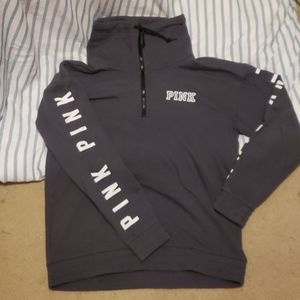 Victoria Secret Pink high neck quarter zip